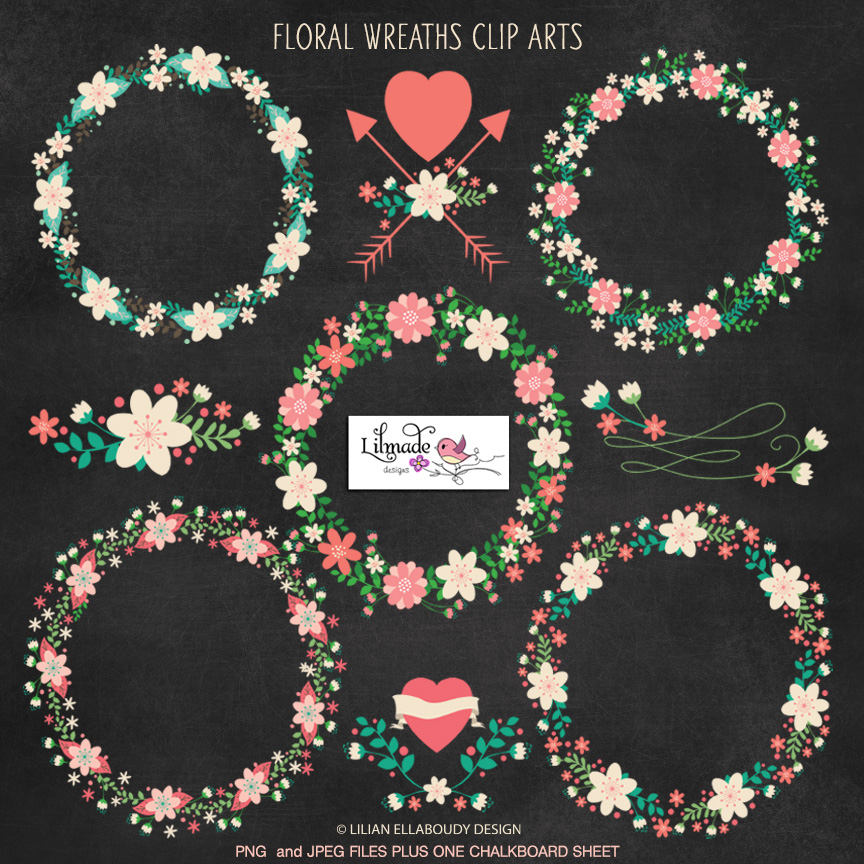 floral-wreaths-botanical-clip-arts