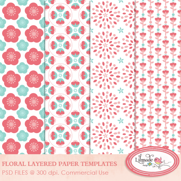 PSD-templates-floral-paper-templates
