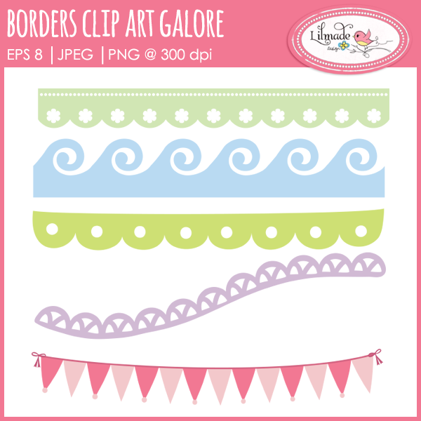 new-scallop-borders-and-pennant-banner-clipart-sets
