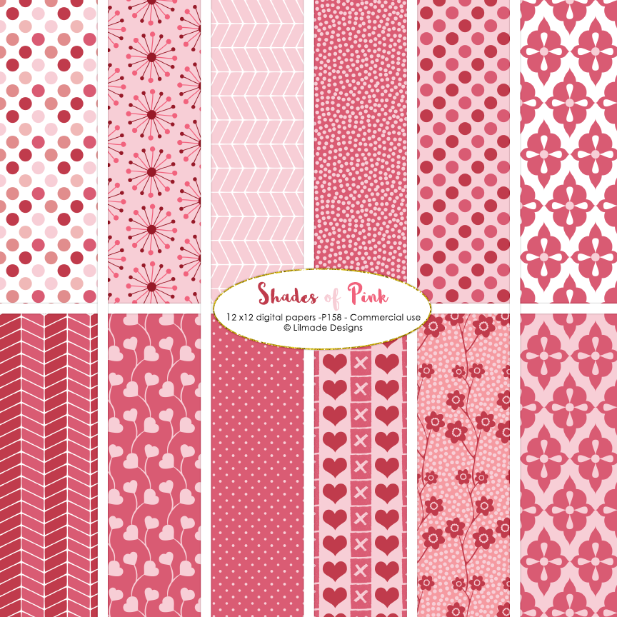 shades-of-pink-digital-papers